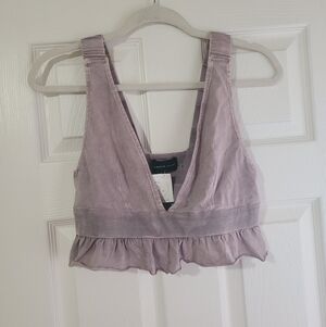 Mustard Seed Mauve V-Neck Top